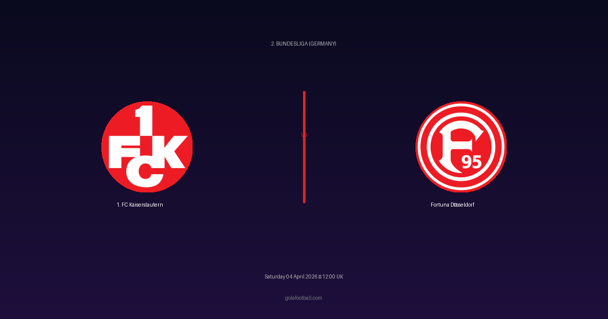 Match Preview: 1. FC Kaiserslautern vs Fortuna Düsseldorf - prediction, team news, live stream
