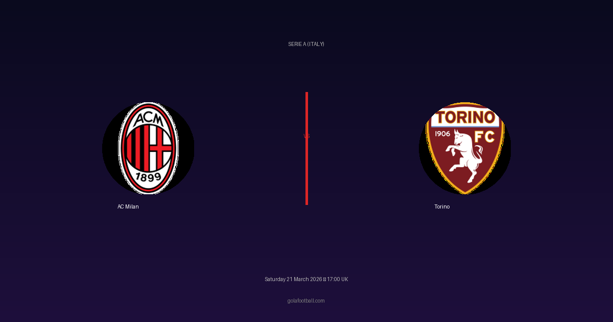 Match Preview: AC Milan vs Torino - prediction, team news, live stream
