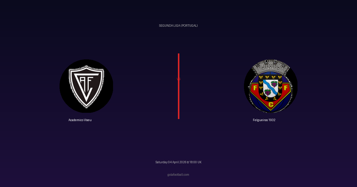 Match Preview: Academico Viseu vs Felgueiras 1932 - prediction, team news, live stream