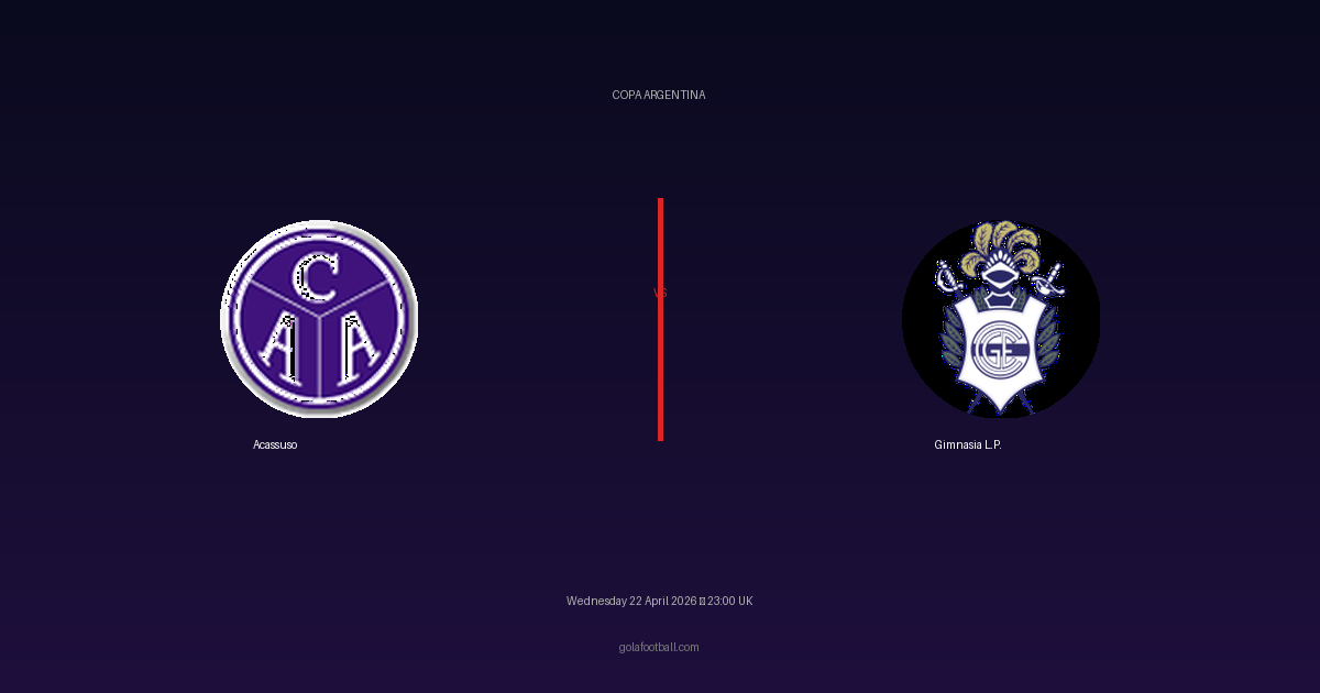Match Preview: Acassuso vs Gimnasia L.P. - prediction, team news, live stream