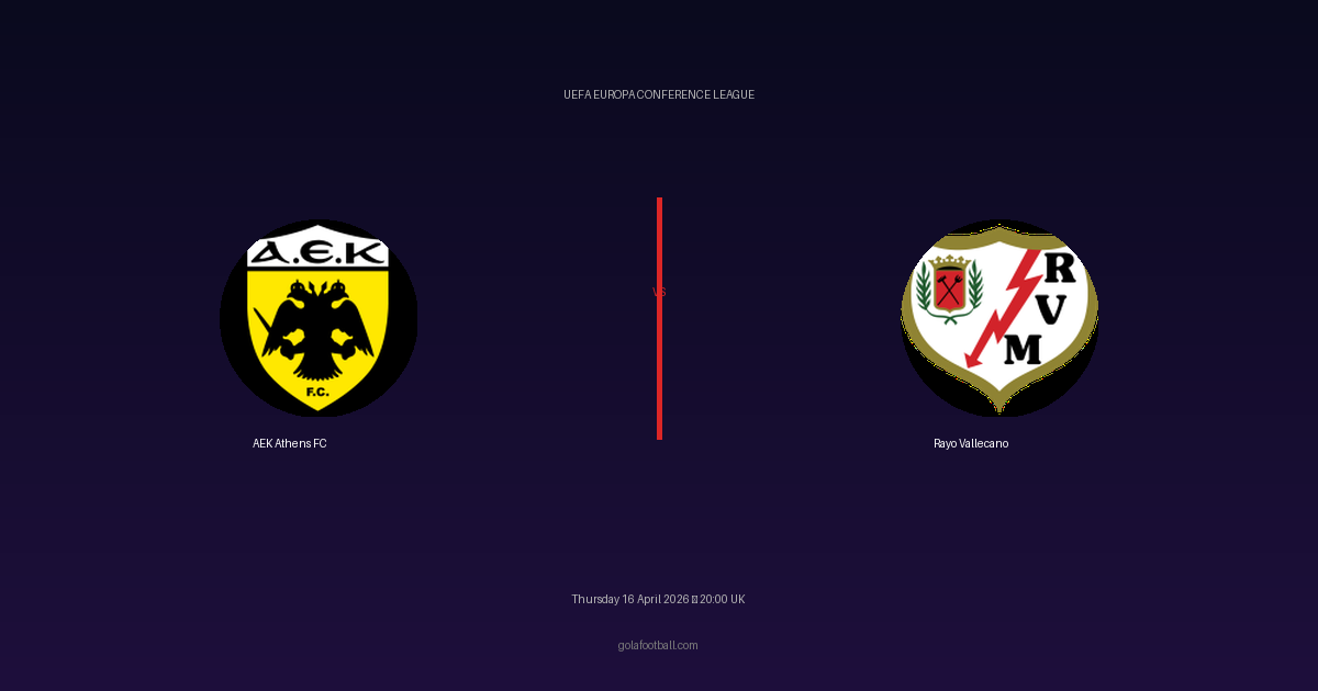 Match Preview: AEK Athens FC vs Rayo Vallecano - prediction, team news, live stream