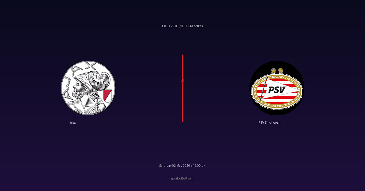Match Preview: Ajax vs PSV Eindhoven - prediction, team news, live stream