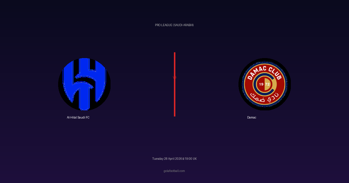 Match Preview: Al-Hilal Saudi FC vs Damac - prediction, team news, live stream