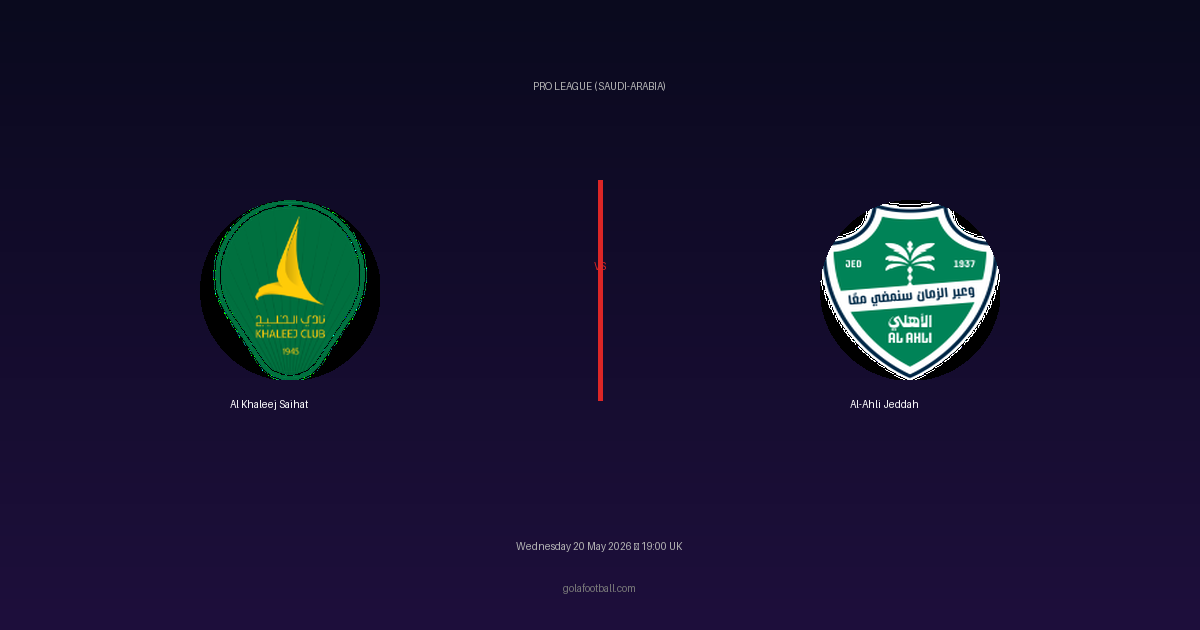 Match Preview: Al Khaleej Saihat vs Al-Ahli Jeddah - prediction, team news, live stream