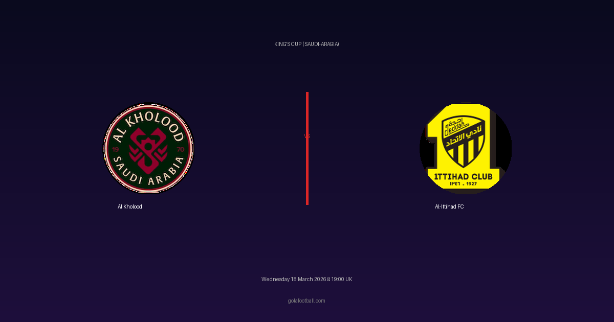 Match Preview: Al Kholood vs Al-Ittihad FC - prediction, team news, live stream