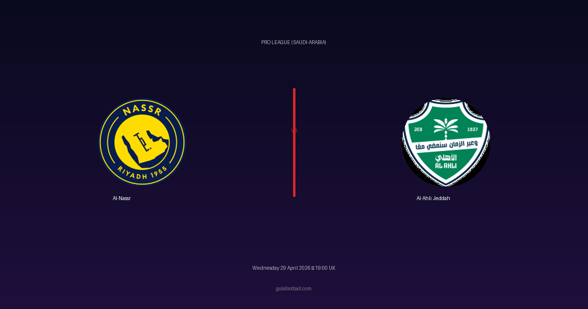 Match Preview: Al-Nassr vs Al-Ahli Jeddah - prediction, team news, live stream