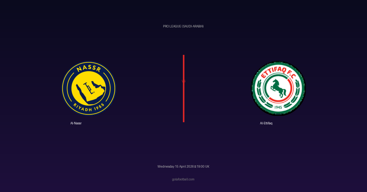 Match Preview: Al-Nassr vs Al-Ettifaq - prediction, team news, live stream