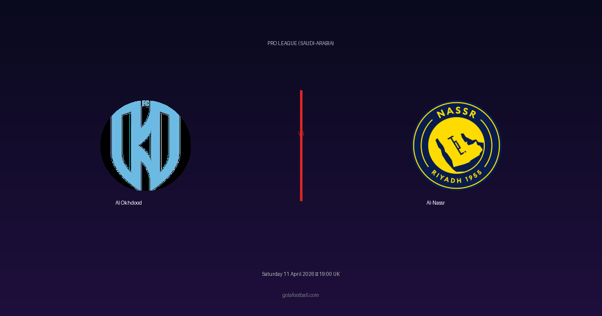 Match Preview: Al Okhdood vs Al-Nassr - prediction, team news, live stream