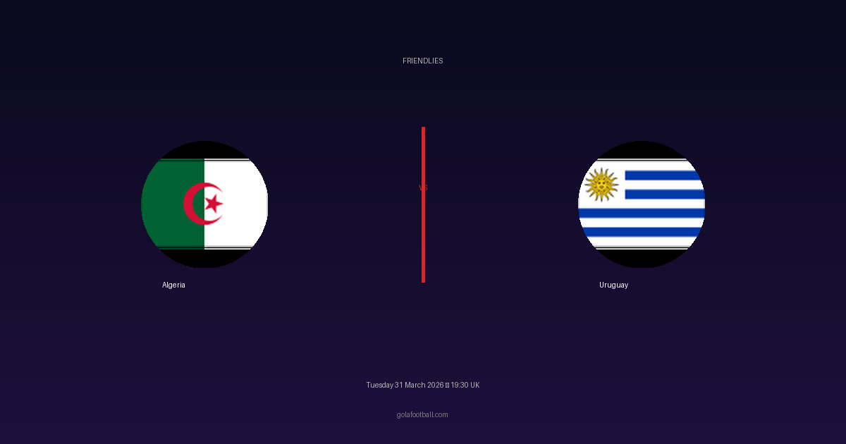 Match Preview: Algeria vs Uruguay - prediction, team news, live stream