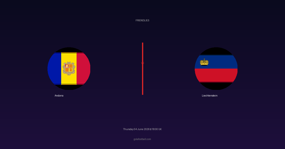 Match Preview: Andorra vs Liechtenstein - prediction, team news, live stream