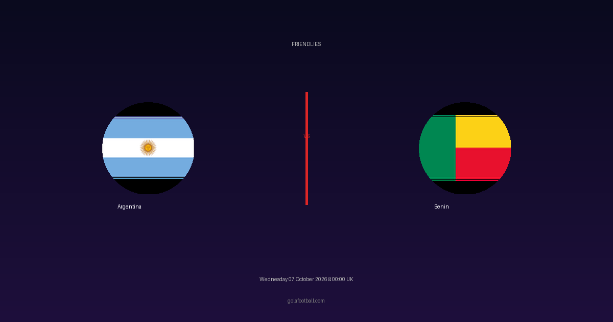 Match Preview: Argentina vs Benin – Friendlies