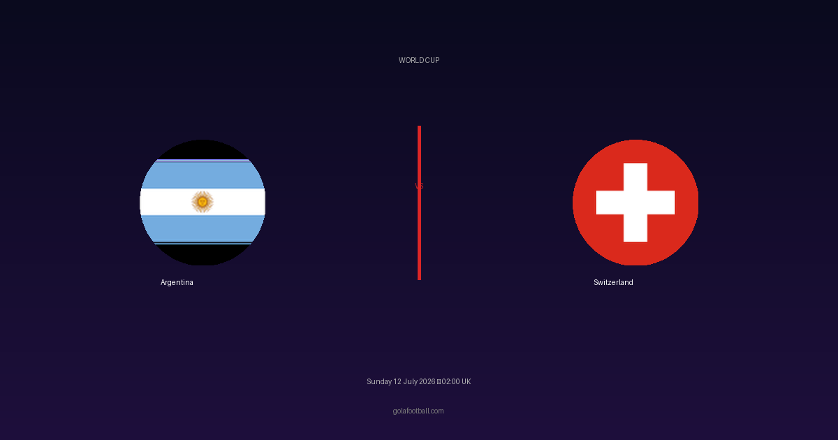 Match Preview: Argentina vs Switzerland – World Cup