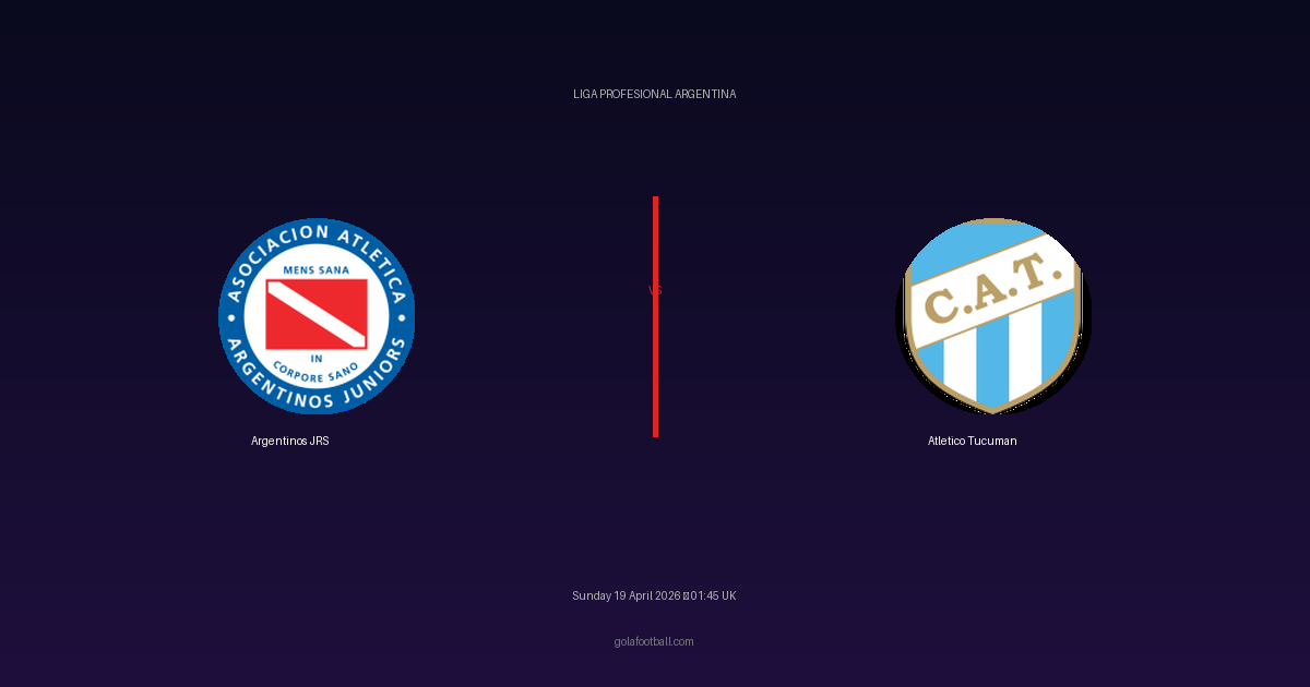 Match Preview: Argentinos JRS vs Atletico Tucuman - prediction, team news, live stream