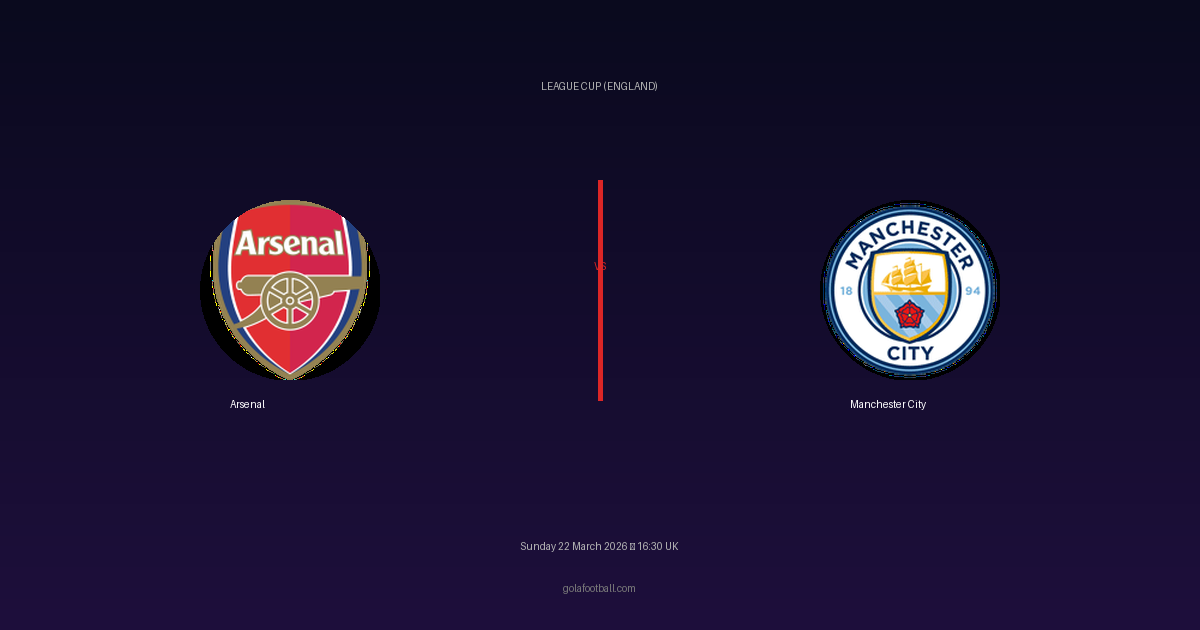 Match Preview: Arsenal vs Manchester City - prediction, team news, live stream