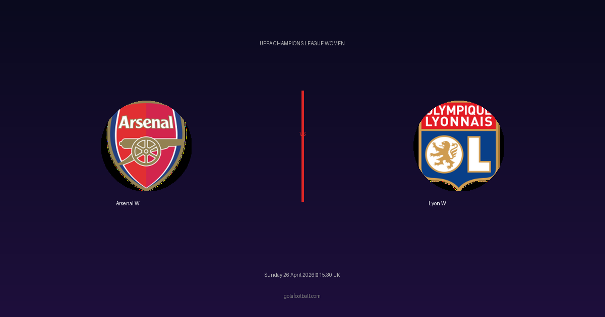 Match Preview: Arsenal W vs Lyon W - prediction, team news, live stream
