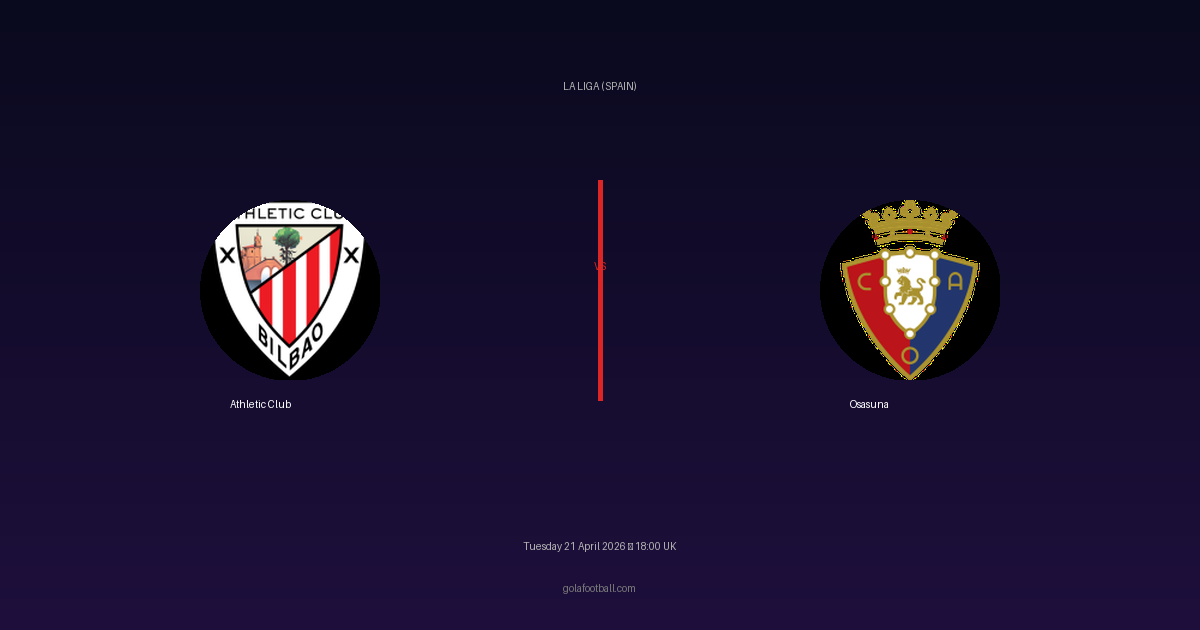 Match Preview: Athletic Club vs Osasuna - prediction, team news, live stream