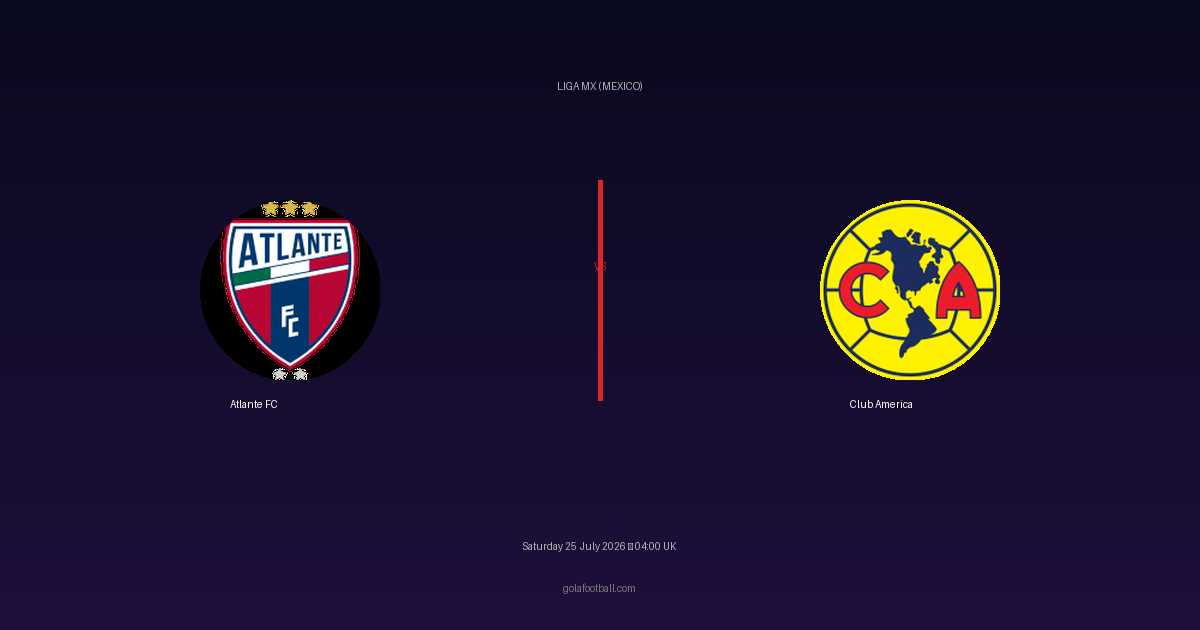 Match Preview: Atlante FC vs Club America – Liga MX (Mexico)