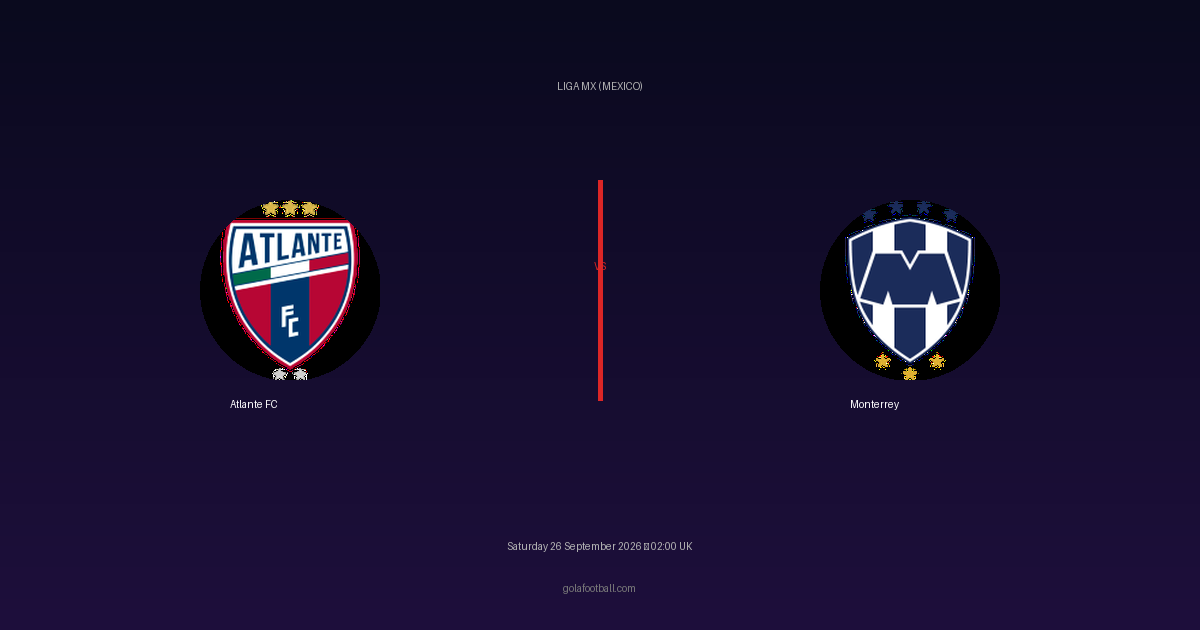 Match Preview: Atlante FC vs Monterrey – Liga MX (Mexico)