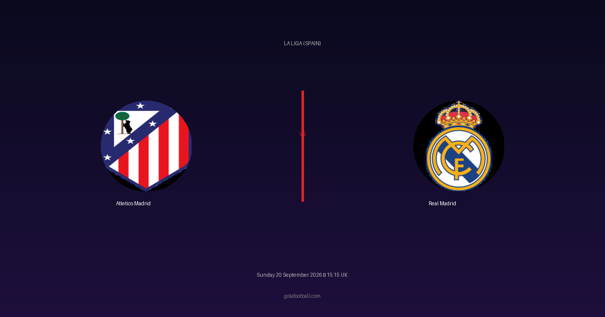 Match Preview: Atletico Madrid vs Real Madrid – La Liga (Spain)