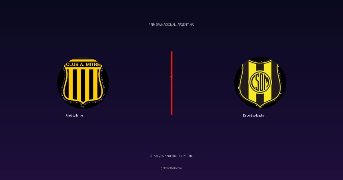 Match Preview: Atletico Mitre vs Deportivo Madryn — prediction, team news & live stream