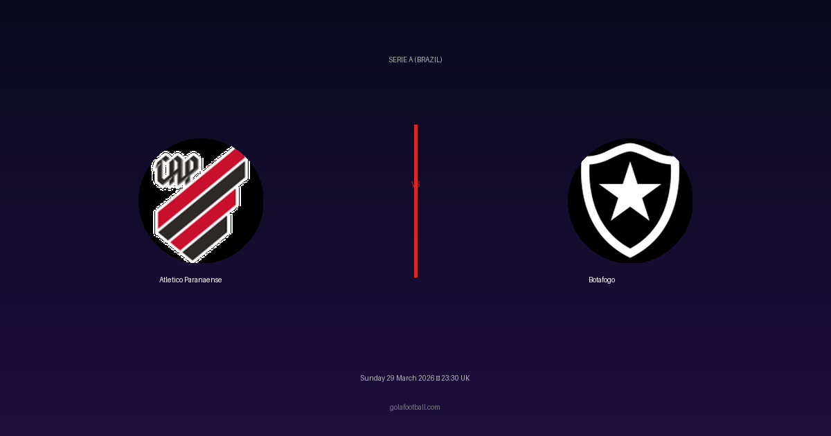 Match Preview: Atletico Paranaense vs Botafogo - prediction, team news, live stream