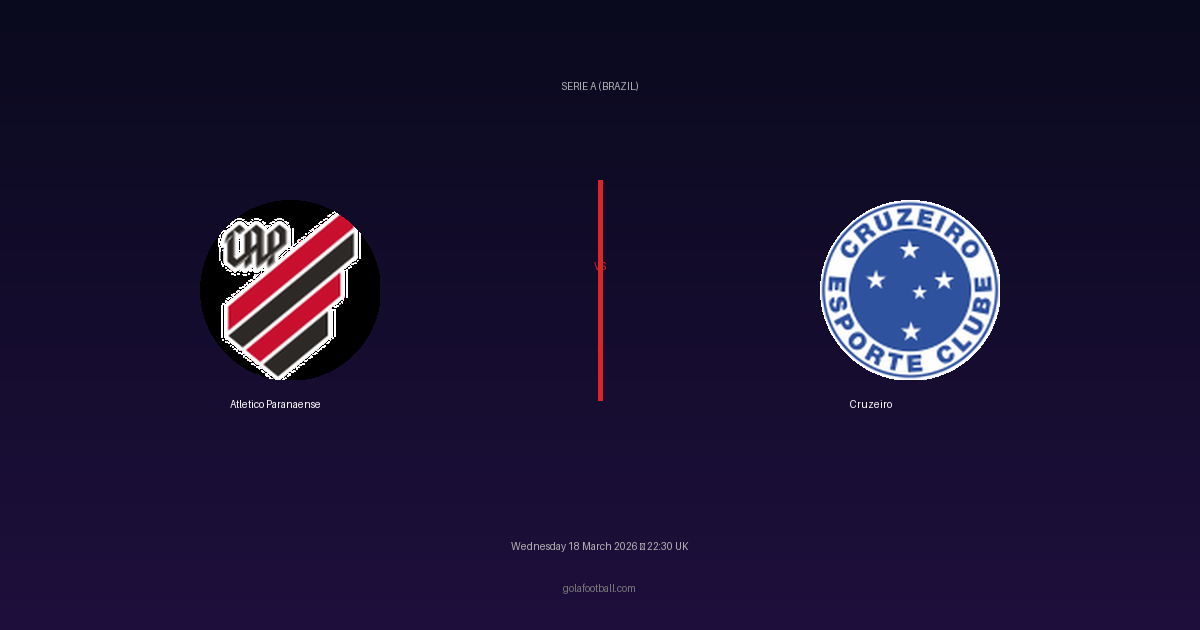 Match Preview: Atletico Paranaense vs Cruzeiro - prediction, team news, live stream