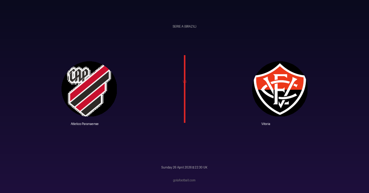Match Preview: Atletico Paranaense vs Vitoria - prediction, team news, live stream