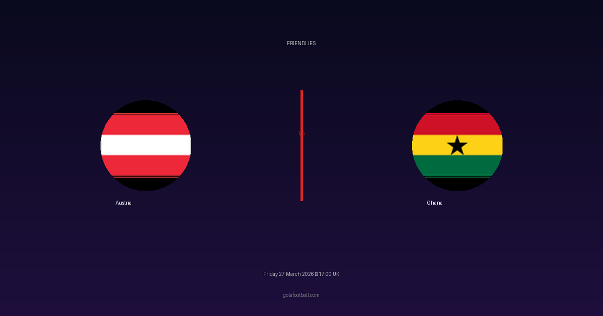Match Preview: Austria vs Ghana - prediction, team news, live stream