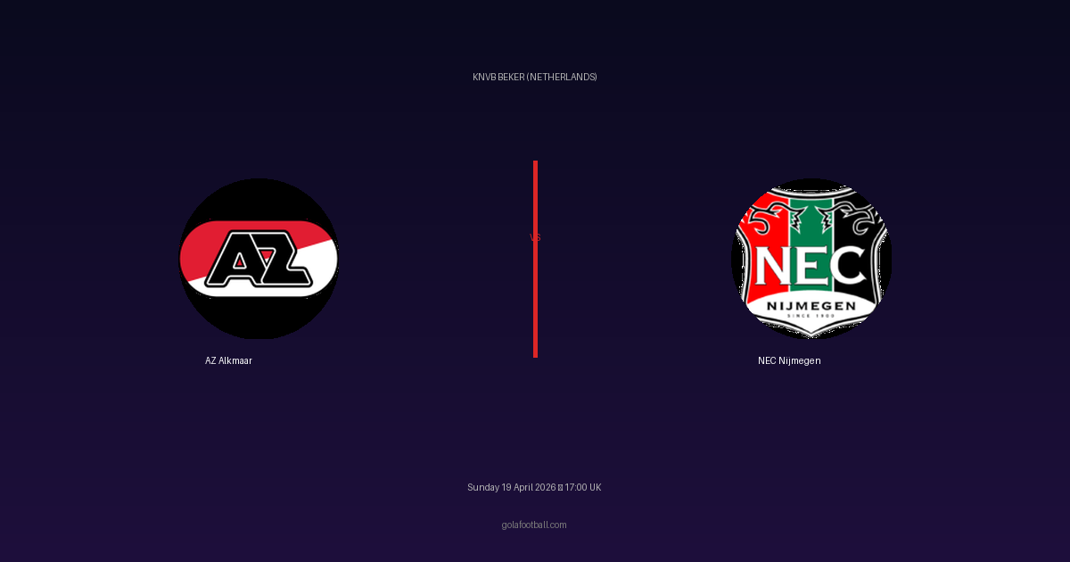 Match Preview: AZ Alkmaar vs NEC Nijmegen - prediction, team news, live stream