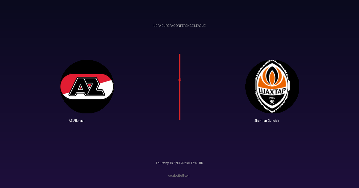 Match Preview: AZ Alkmaar vs Shakhtar Donetsk - prediction, team news, live stream