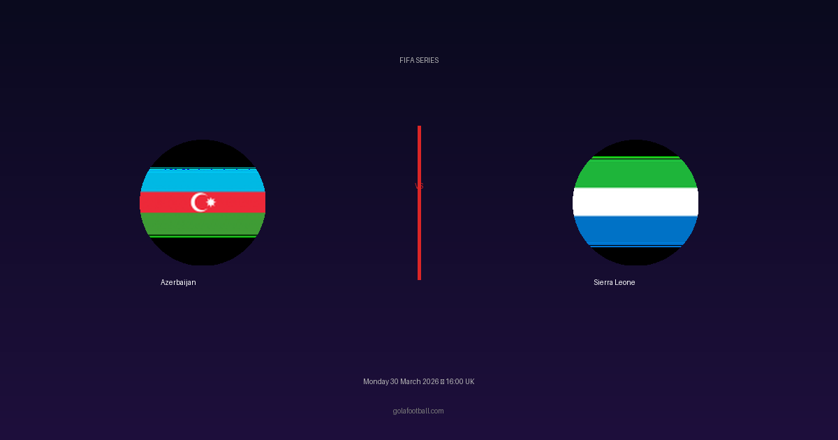 Match Preview: Azerbaijan vs Sierra Leone - prediction, team news, live stream