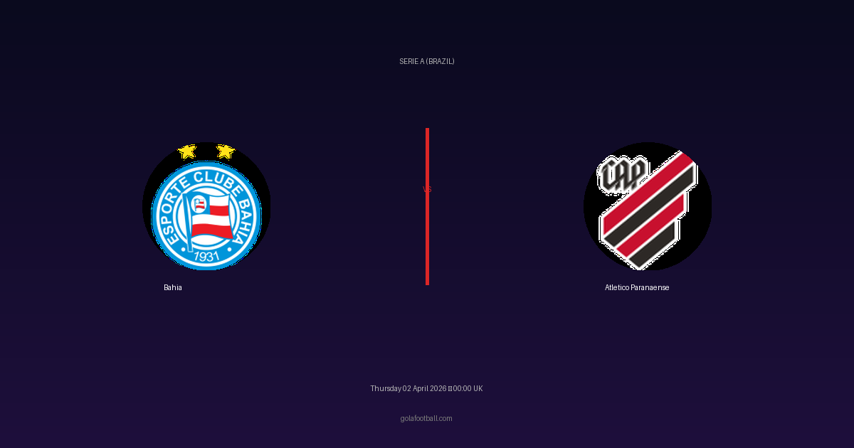 Match Preview: Bahia vs Atletico Paranaense - prediction, team news, live stream
