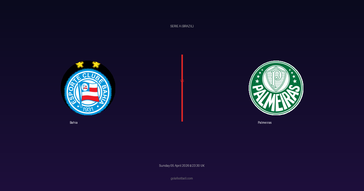 Match Preview: Bahia vs Palmeiras - prediction, team news, live stream