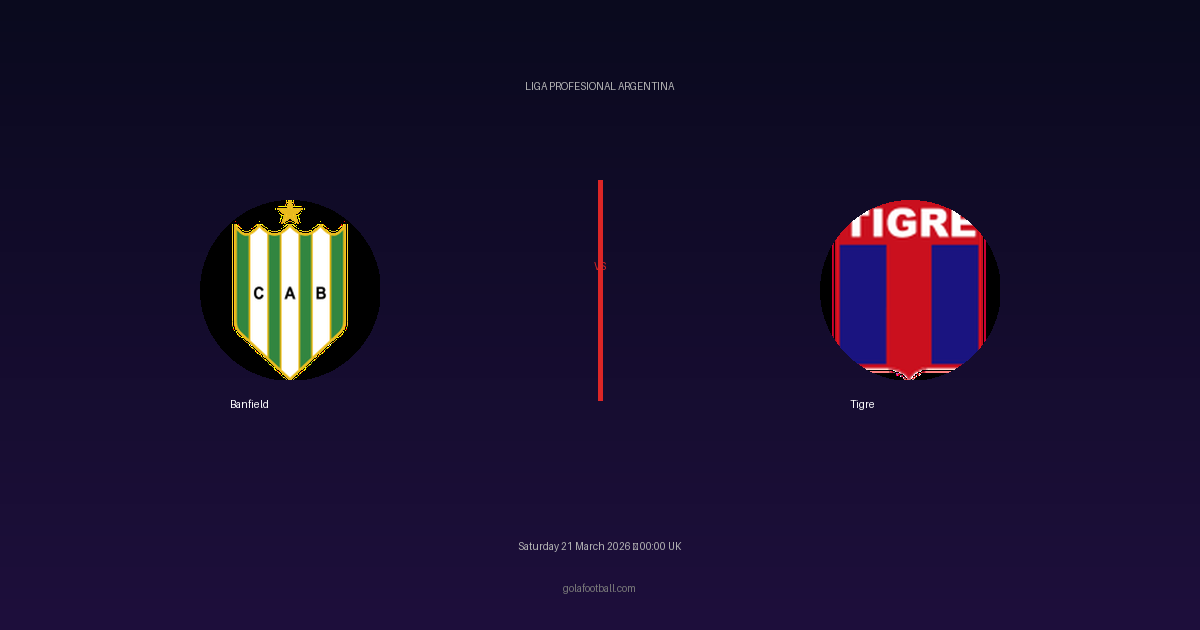 Match Preview: Banfield vs Tigre - prediction, team news, live stream