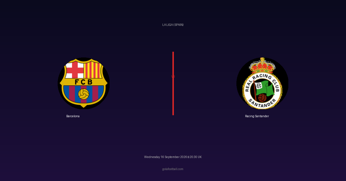 Match Preview: Barcelona vs Racing Santander – La Liga (Spain)