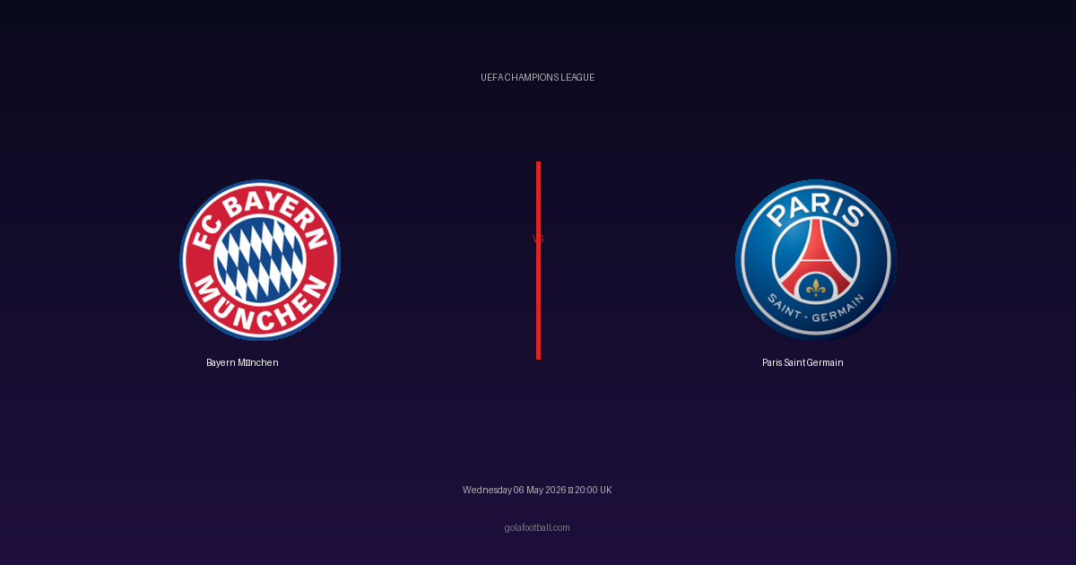 Match Preview: Bayern München vs Paris Saint Germain - prediction, team news, live stream