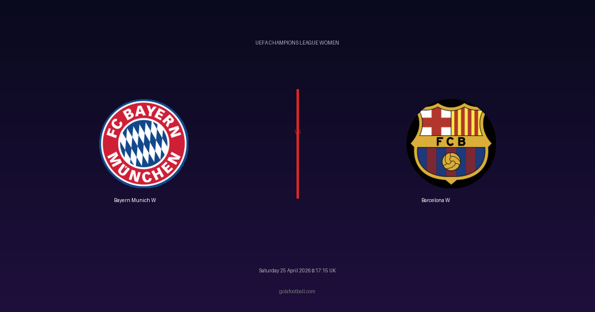 Match Preview: Bayern Munich W vs Barcelona W - prediction, team news, live stream