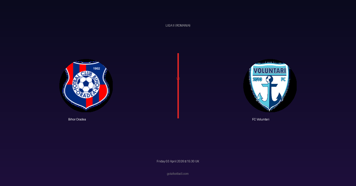 Match Preview: Bihor Oradea vs FC Voluntari - prediction, team news, live stream
