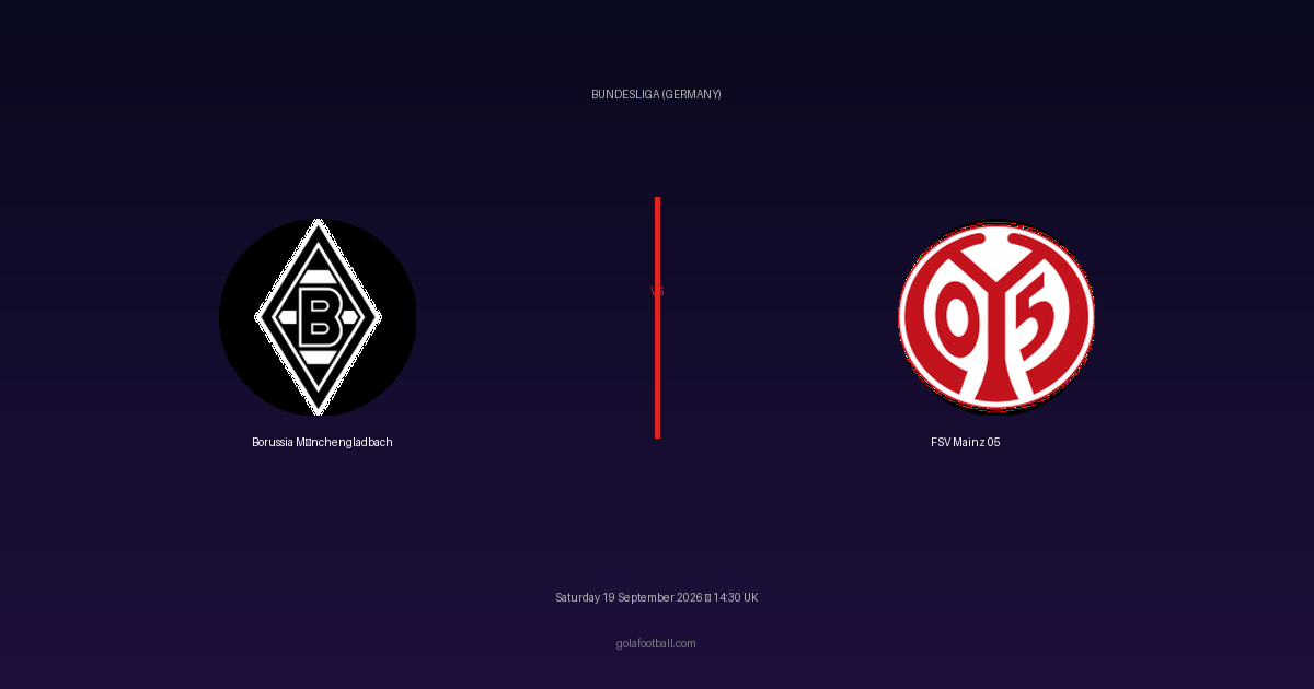 Match Preview: Borussia Mönchengladbach vs FSV Mainz 05 – Bundesliga (Germany)