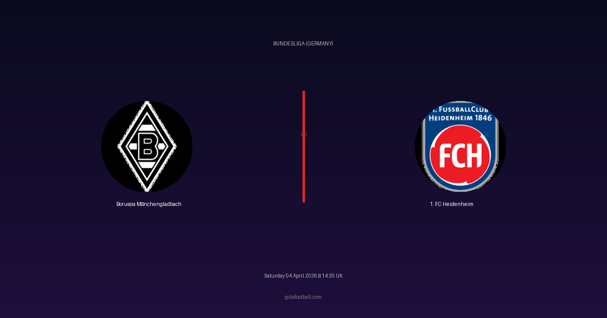 Match Preview: Borussia Mönchengladbach vs 1. FC Heidenheim - prediction, team news, live stream