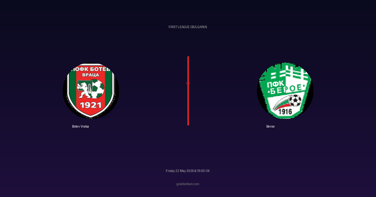Match Preview: Botev Vratsa vs Beroe - prediction, team news, live stream