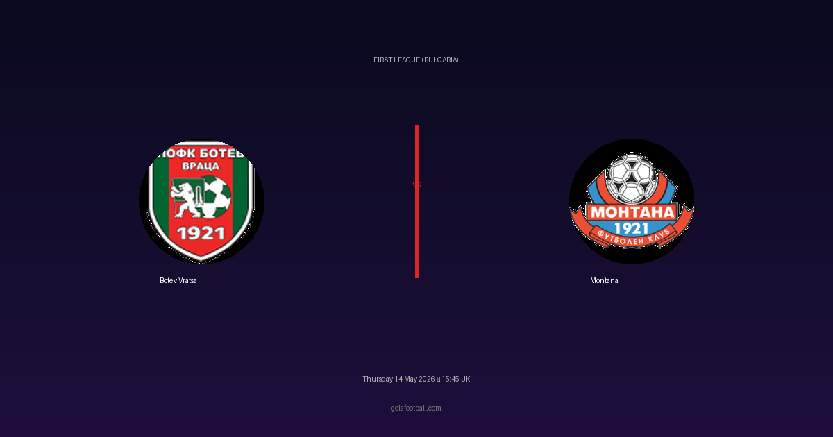Match Preview: Botev Vratsa vs Montana - prediction, team news, live stream