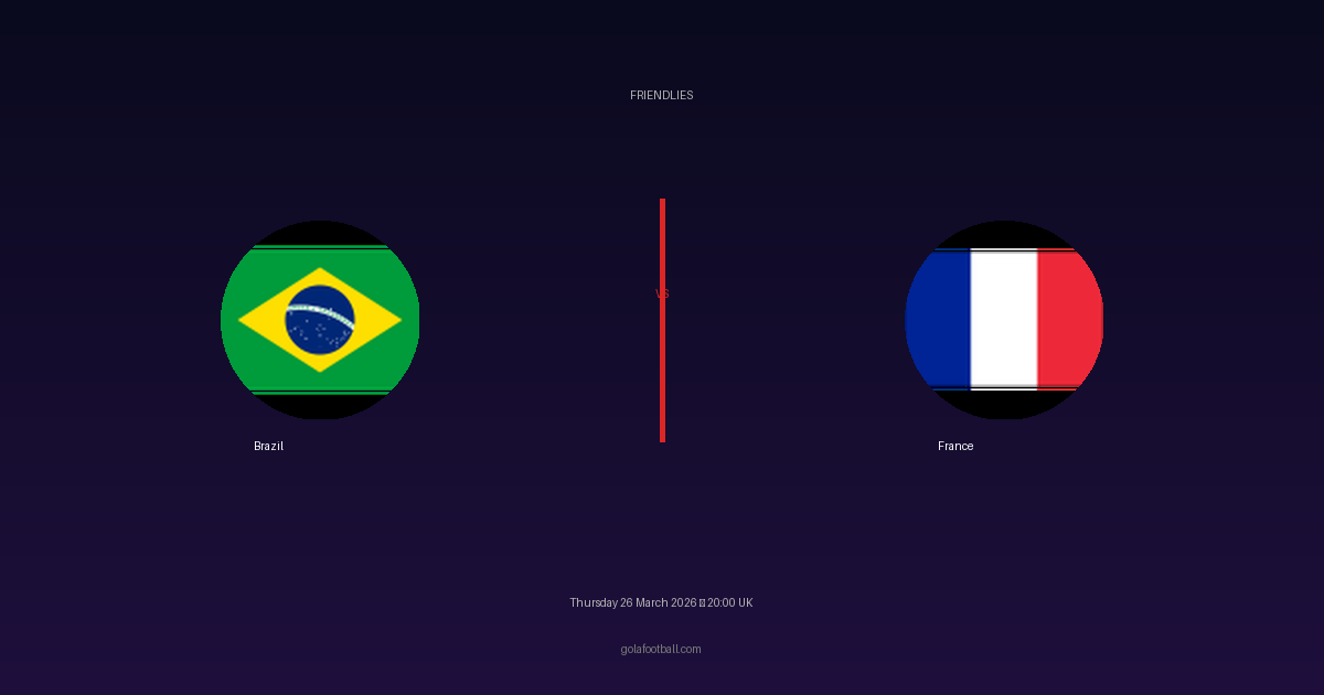 Match Preview: Brazil vs France - prediction, team news, live stream