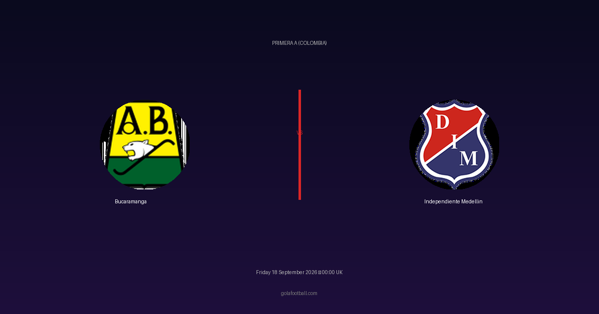 Match Preview: Bucaramanga vs Independiente Medellin – Primera A (Colombia)