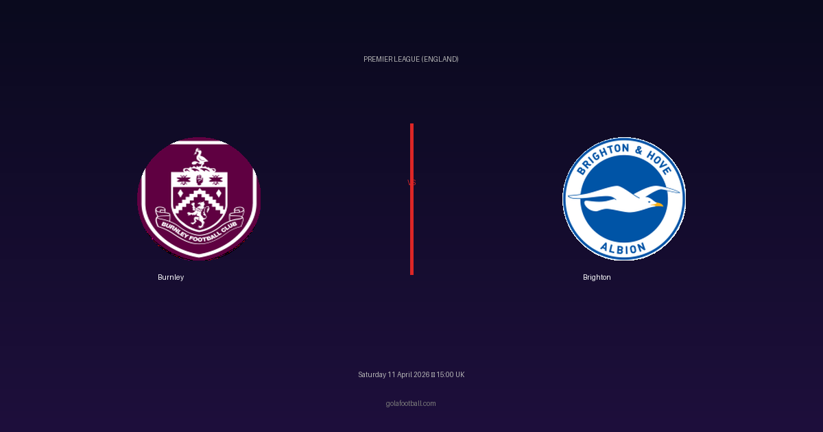 Match Preview: Burnley vs Brighton - prediction, team news, live stream