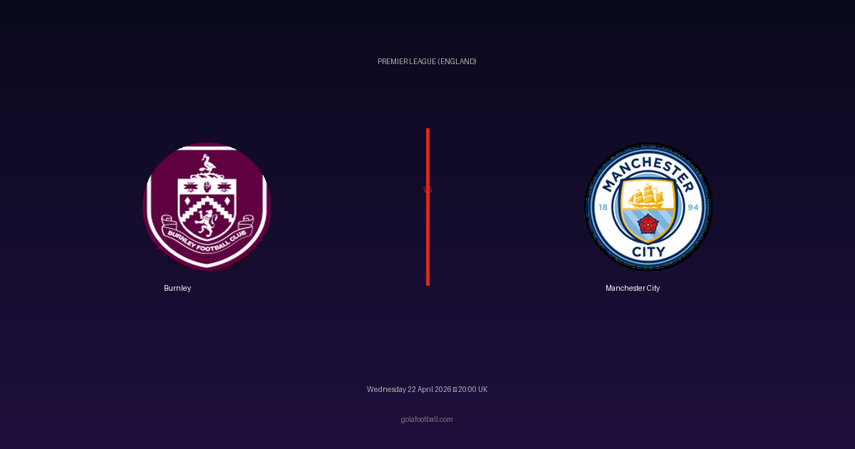 Match Preview: Burnley vs Manchester City - prediction, team news, live stream