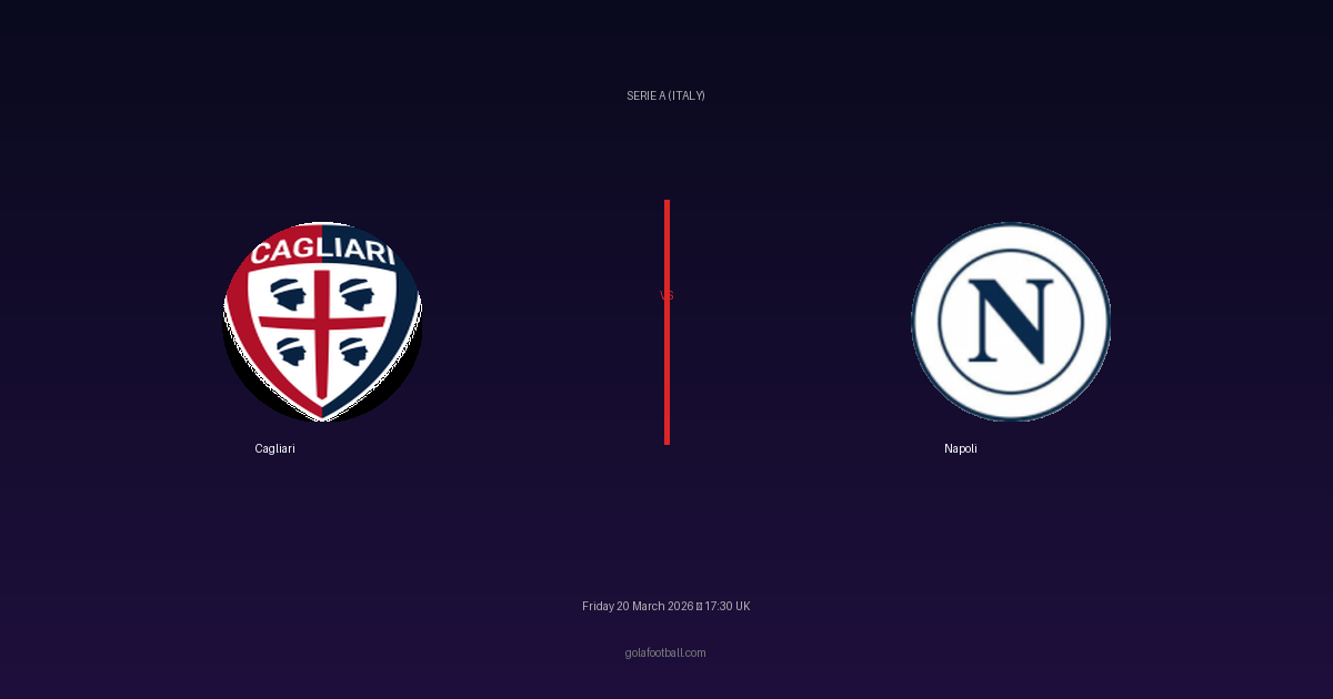 Match Preview: Cagliari vs Napoli - prediction, team news, live stream