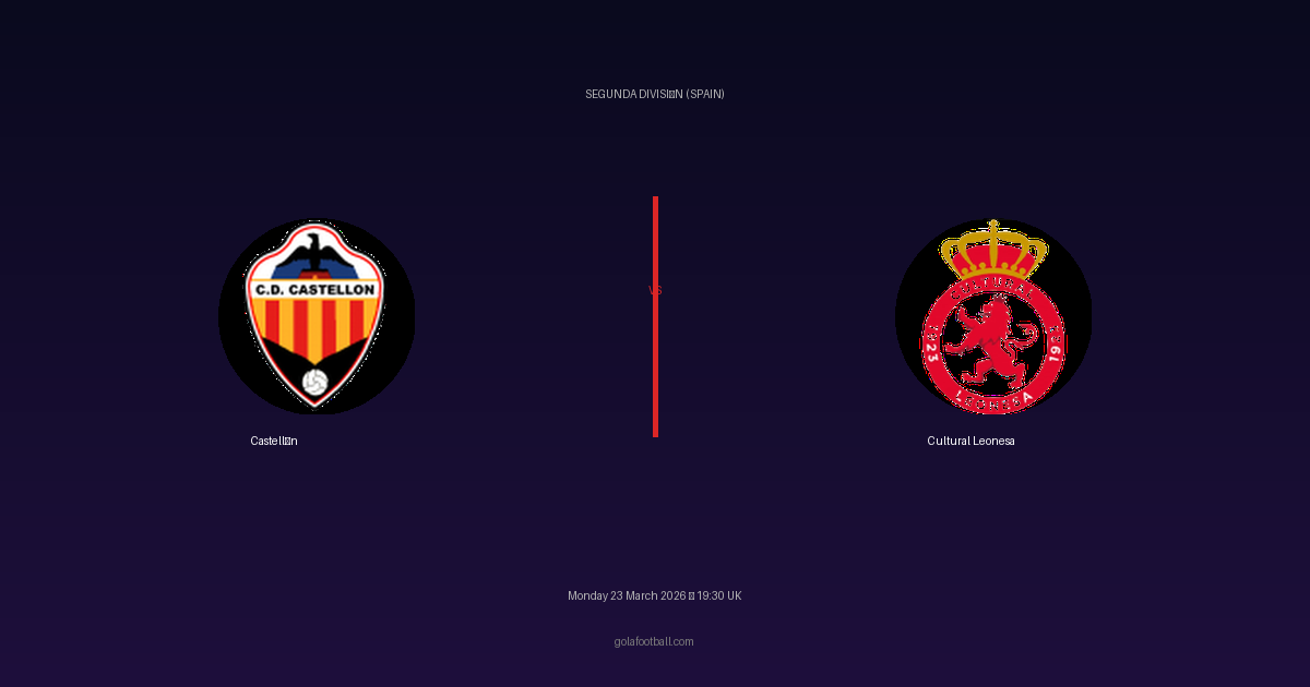 Match Preview: Castellón vs Cultural Leonesa - prediction, team news, live stream