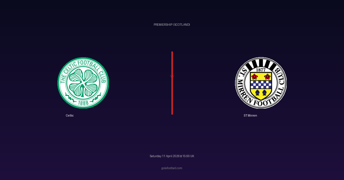 Match Preview: Celtic vs ST Mirren - prediction, team news, live stream