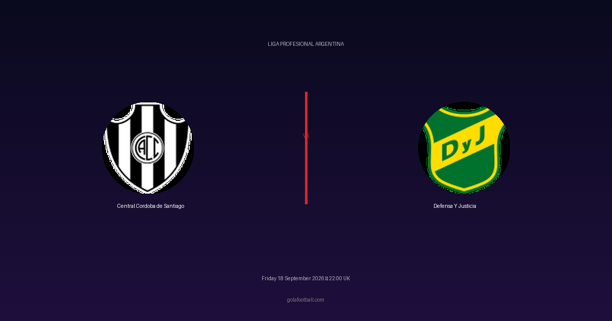 Match Preview: Central Cordoba de Santiago vs Defensa Y Justicia – Liga Profesional Argentina